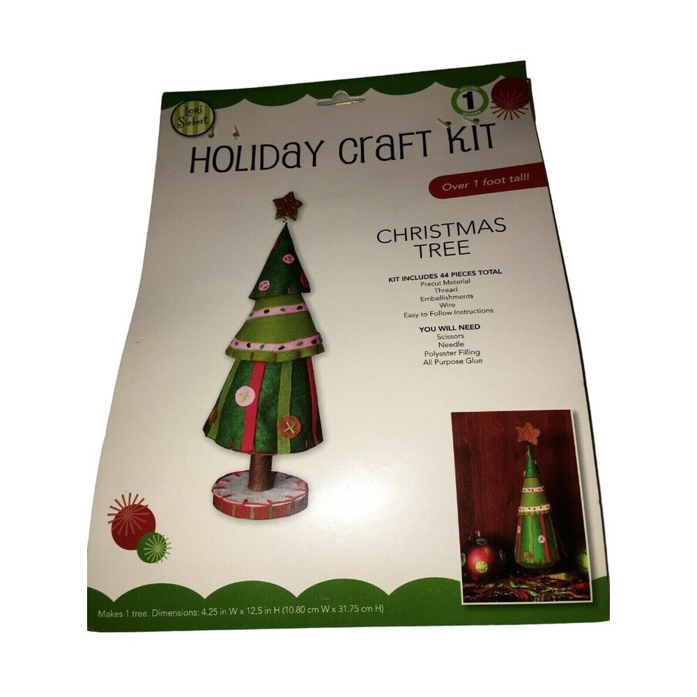 Felt Prim Farmhouse Chic Christmas Tree Lori Siebert Christmas Holiday Kit